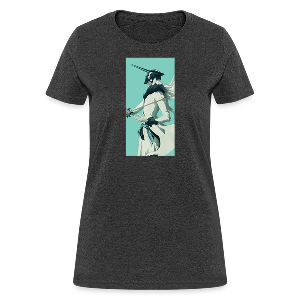 White Zangetsu Women's T-Shirt - heather black