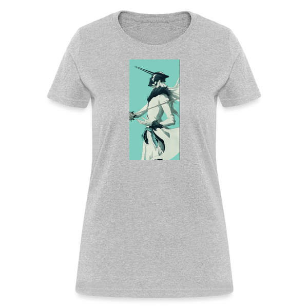 White Zangetsu Women's T-Shirt - heather gray