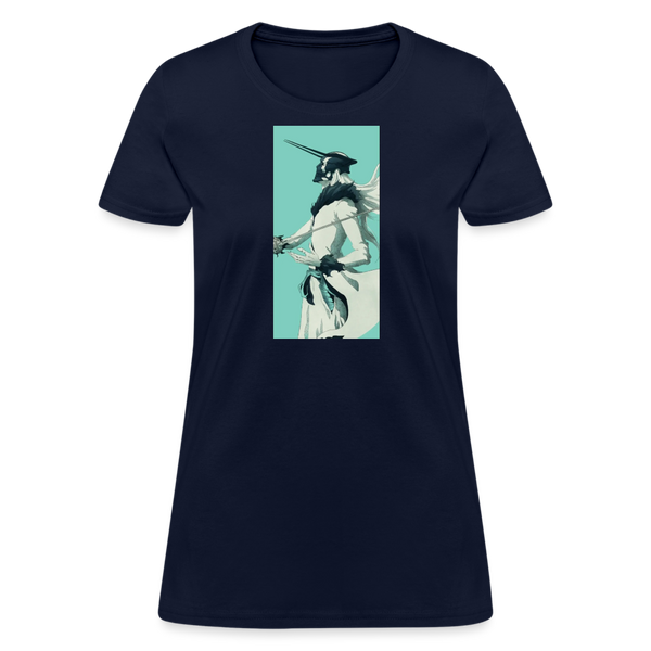 White Zangetsu Women's T-Shirt - navy