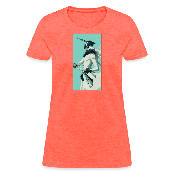 White Zangetsu Women's T-Shirt - heather coral