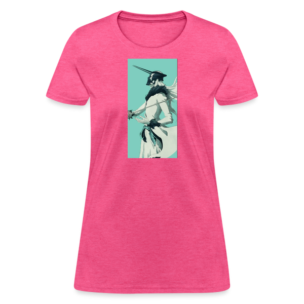 White Zangetsu Women's T-Shirt - heather pink