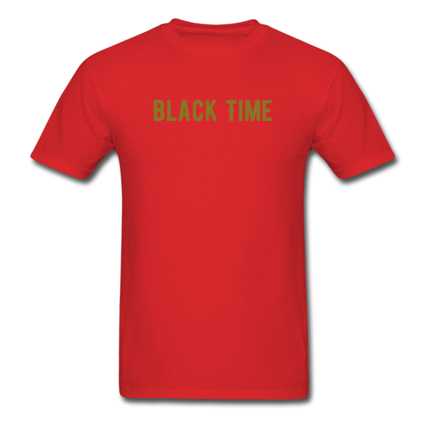 Men Classic T-Shirt Time - red