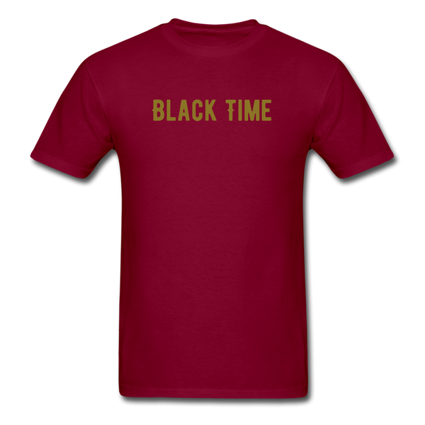 Men Classic T-Shirt Time - burgundy