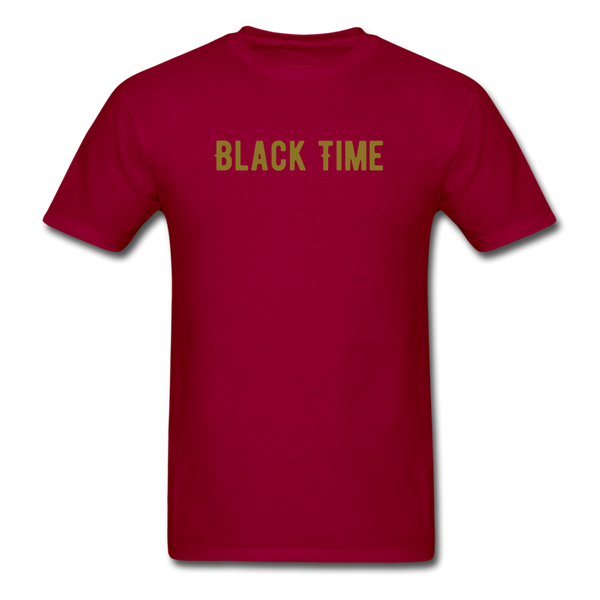 Men Classic T-Shirt Time - dark red