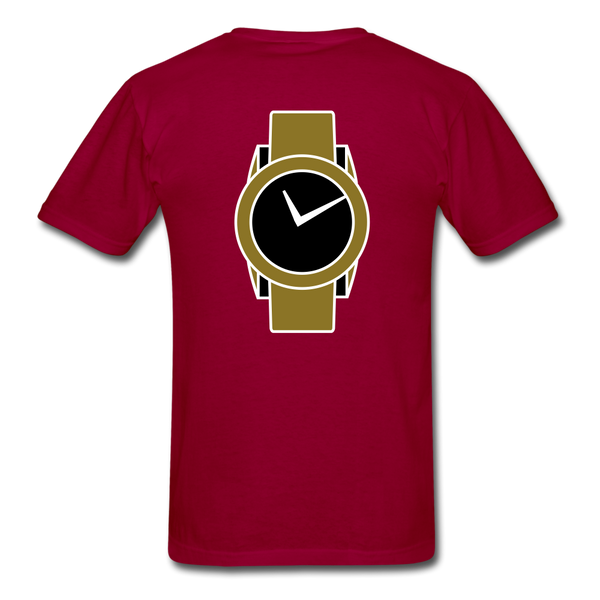 Men Classic T-Shirt Time - dark red