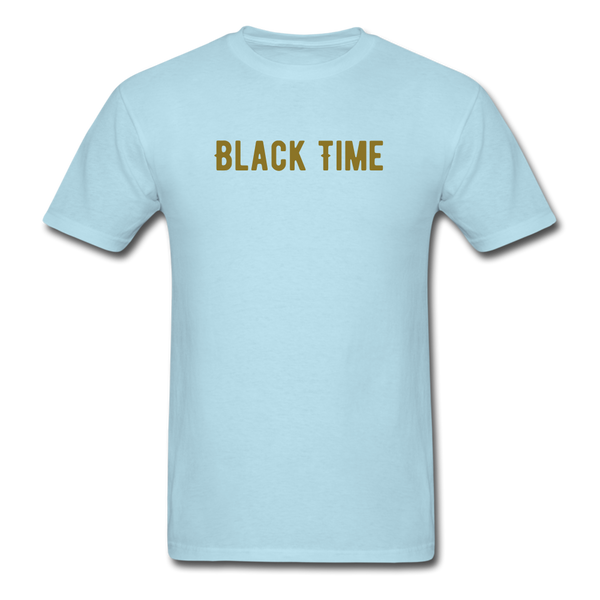 Men Classic T-Shirt Time - powder blue