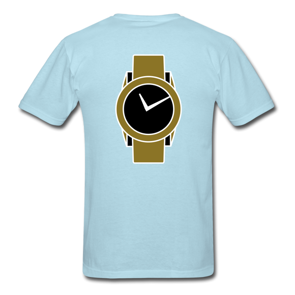 Men Classic T-Shirt Time - powder blue