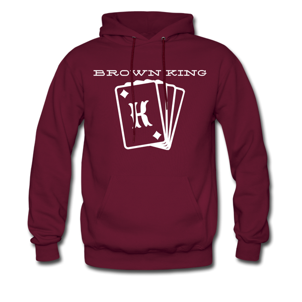 Men’s Premium Hoodie Brown - burgundy