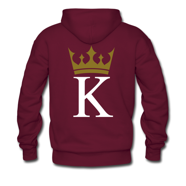 Men’s Premium Hoodie Brown - burgundy