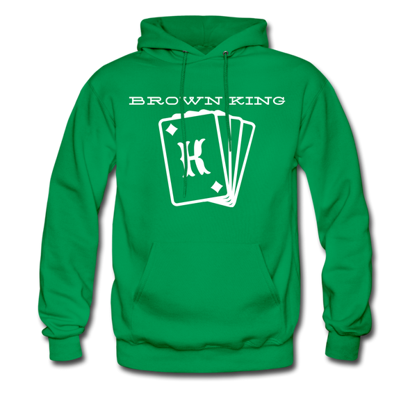 Men’s Premium Hoodie Brown - kelly green