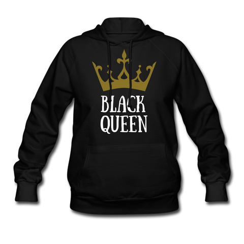 Women’s Premium Hoodie Black Queen Gold - black