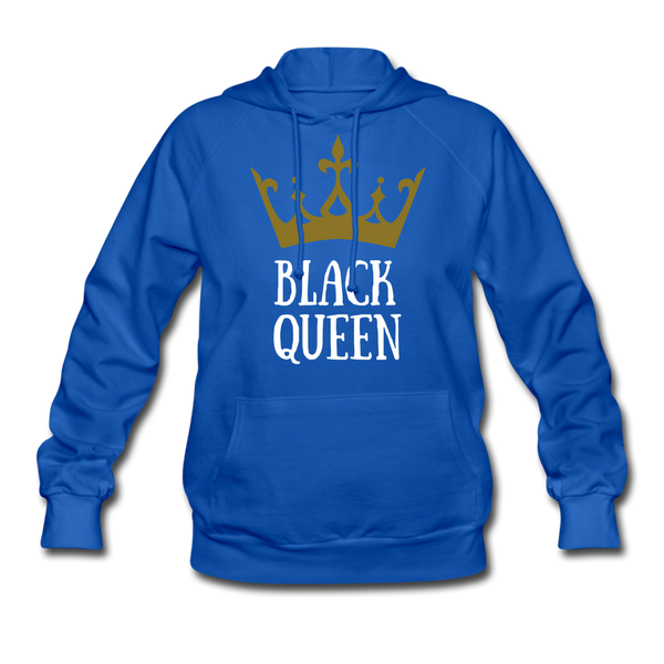 Women’s Premium Hoodie Black Queen Gold - royal blue