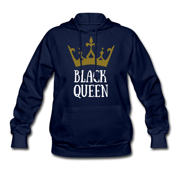 Women’s Premium Hoodie Black Queen Gold - navy