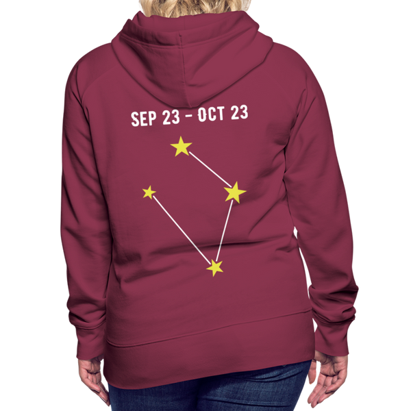 Women’s Premium Hoodie Libra - burgundy