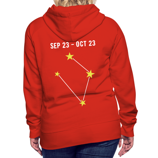 Women’s Premium Hoodie Libra - red