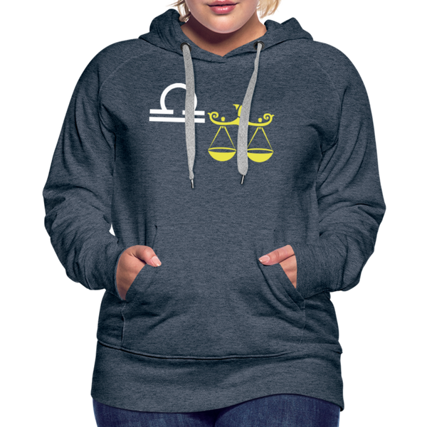 Women’s Premium Hoodie Libra - heather denim