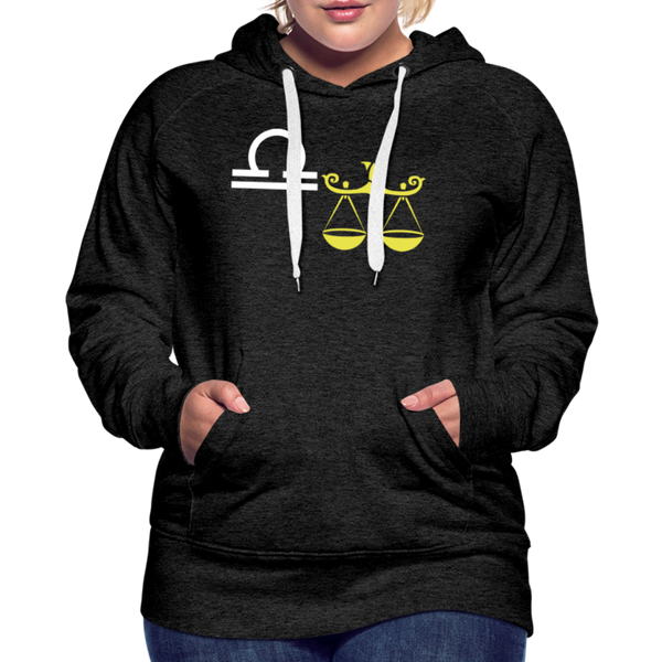 Women’s Premium Hoodie Libra - charcoal gray