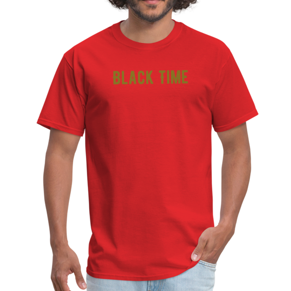 Men Classic T-Shirt Time - red