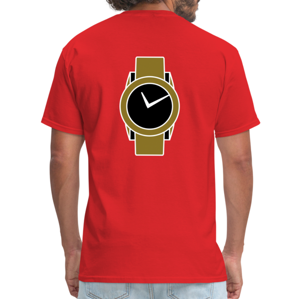 Men Classic T-Shirt Time - red