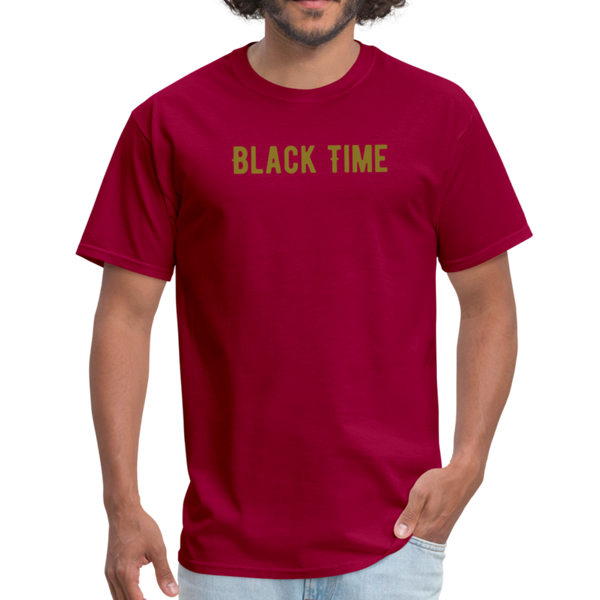 Men Classic T-Shirt Time - dark red