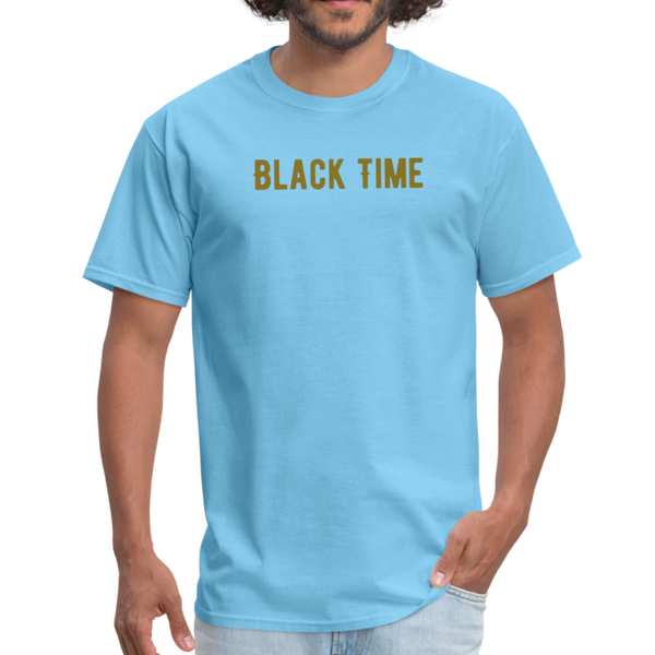 Men Classic T-Shirt Time - aquatic blue