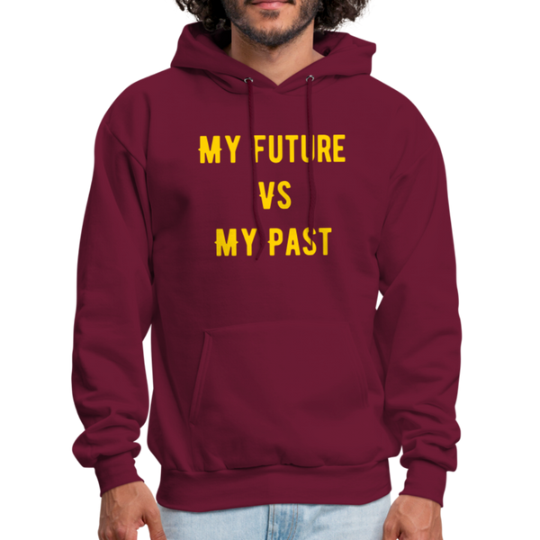 Men's Hoodie F vs P - burgundy