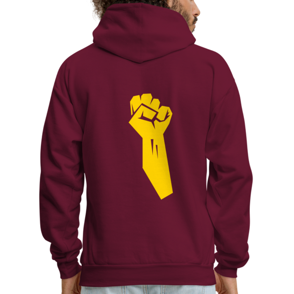 Men's Hoodie African - burgundy