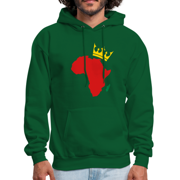 Men's Hoodie African - forest green