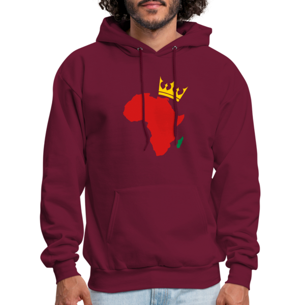 Men's Hoodie African - burgundy