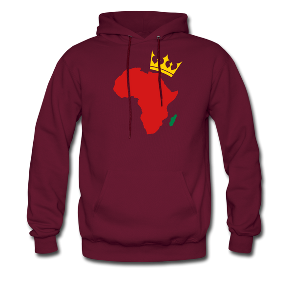 Men's Hoodie African - burgundy