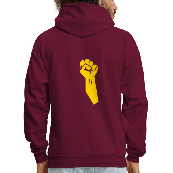 Men's Hoodie African - burgundy