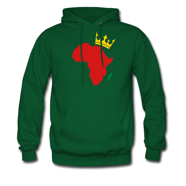 Men's Hoodie African - forest green