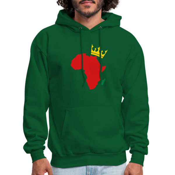 Men's Hoodie African - forest green