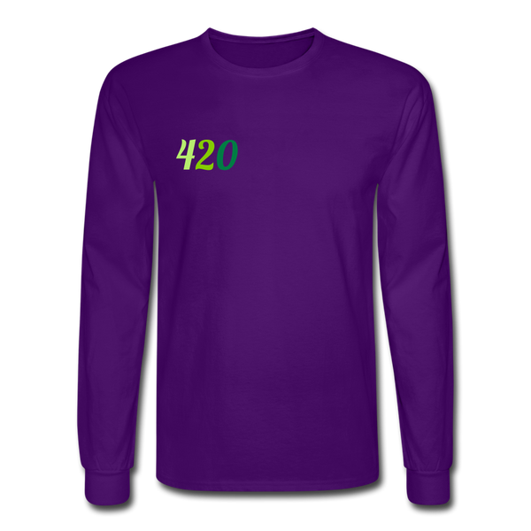 Men's Long Sleeve T-Shirt 420 - purple