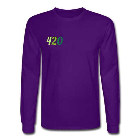 Men's Long Sleeve T-Shirt 420 - purple