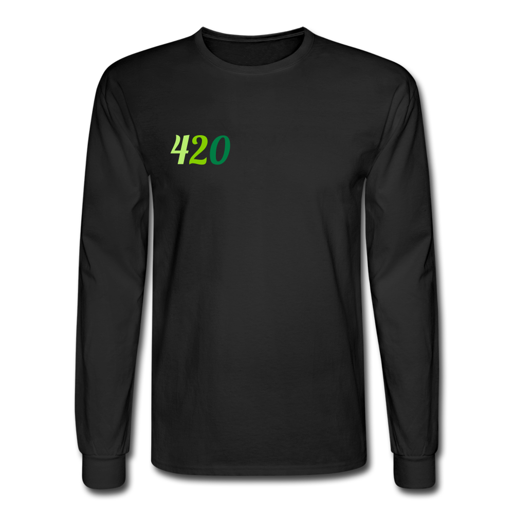 Men's Long Sleeve T-Shirt 420 - black