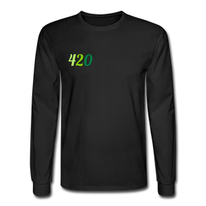 Men's Long Sleeve T-Shirt 420 - black