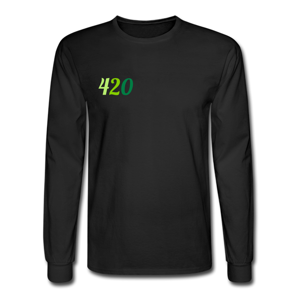 Men's Long Sleeve T-Shirt 420 - black