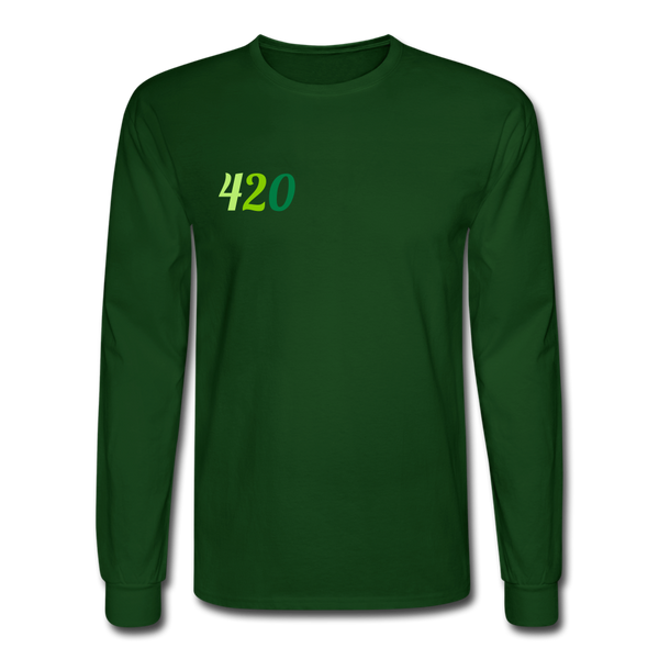 Men's Long Sleeve T-Shirt 420 - forest green