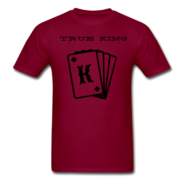 Men's T-Shirt True king - burgundy