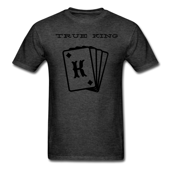 Men's T-Shirt True king - heather black