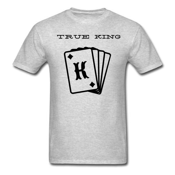 Men's T-Shirt True king - heather gray