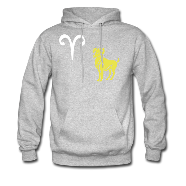 Men's Hoodie Aries - heather gray