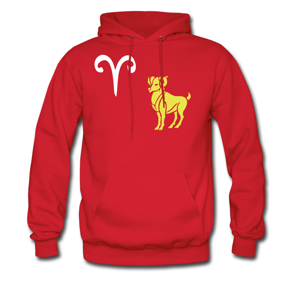 Men's Hoodie Aries - red