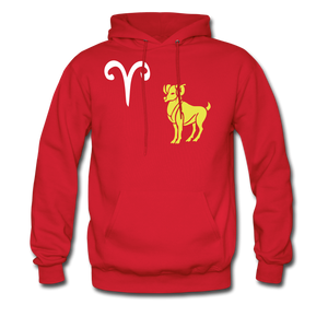 Men's Hoodie Aries - red