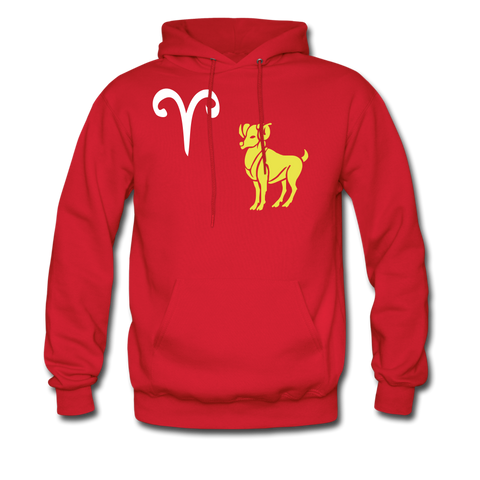 Men's Hoodie Aries - red