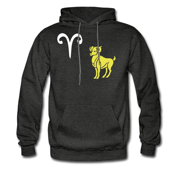 Men's Hoodie Aries - charcoal grey