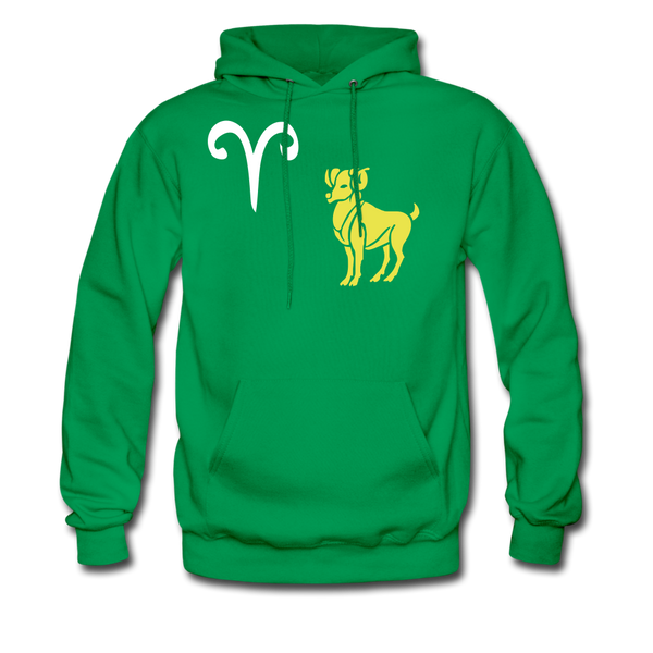 Men's Hoodie Aries - kelly green