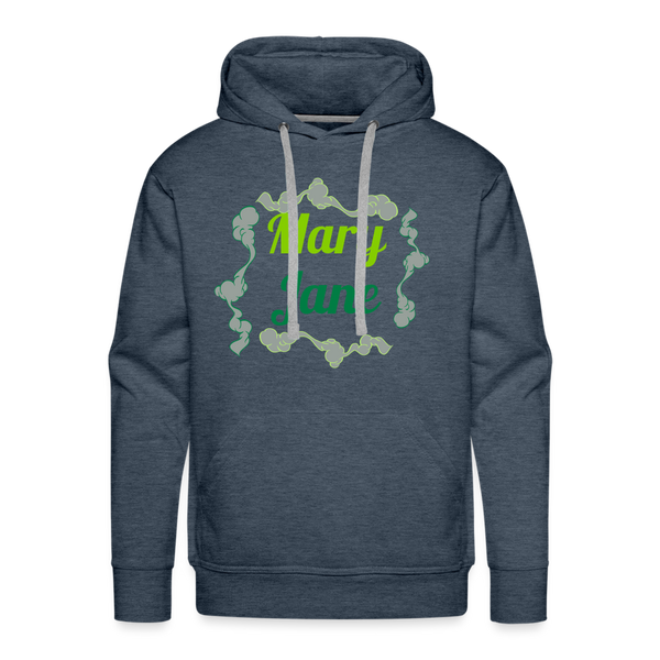 Men’s Hoodie Mary Jane - heather denim