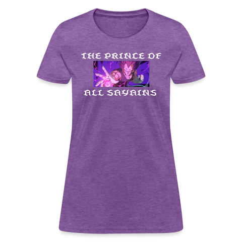 Women's T-Shirt Prince of Saiyans - purple heather